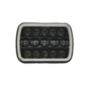 FARO PRINCIPAL 7 PULGADAS LUZ BLANCA ALTA Y BAJA, ARO DE LUZ DIURNA BLANCA Y AMBAR 10-60V